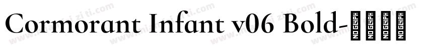 Cormorant Infant v06 Bold字体转换